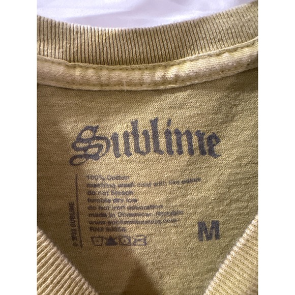 Sublime Sun Graphic T-Shirt Green Medium Band Music Concert Tee - Picture 2 of 3